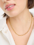 Oliver Bonas gold tone waterproof fine chain necklace, UK version