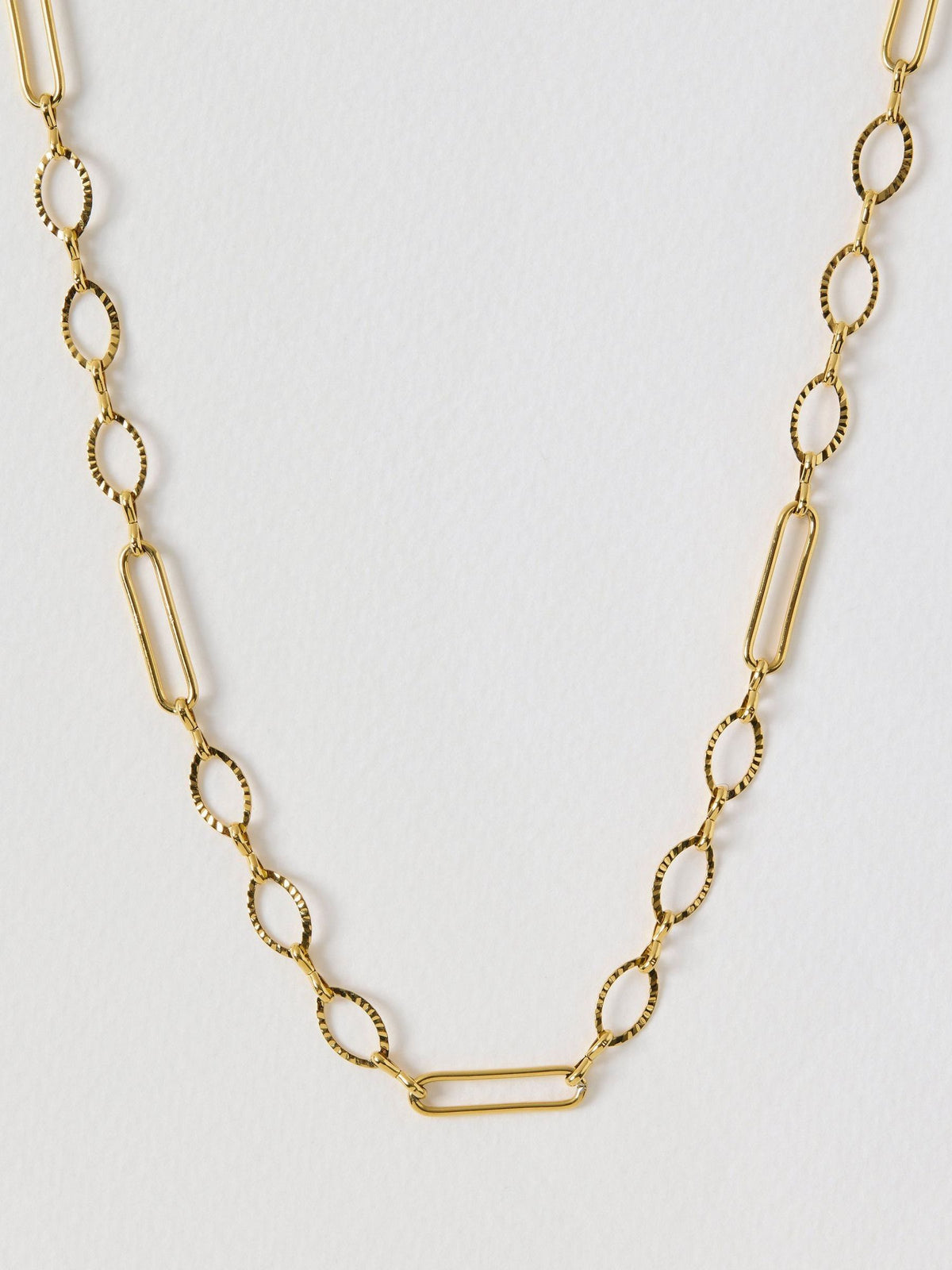 Oliver Bonas gold tone waterproof fine chain necklace, UK version