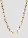 Oliver Bonas gold tone waterproof fine chain necklace, UK version