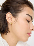 Oliver Bonas gold tone heart stud earrings (British brand)