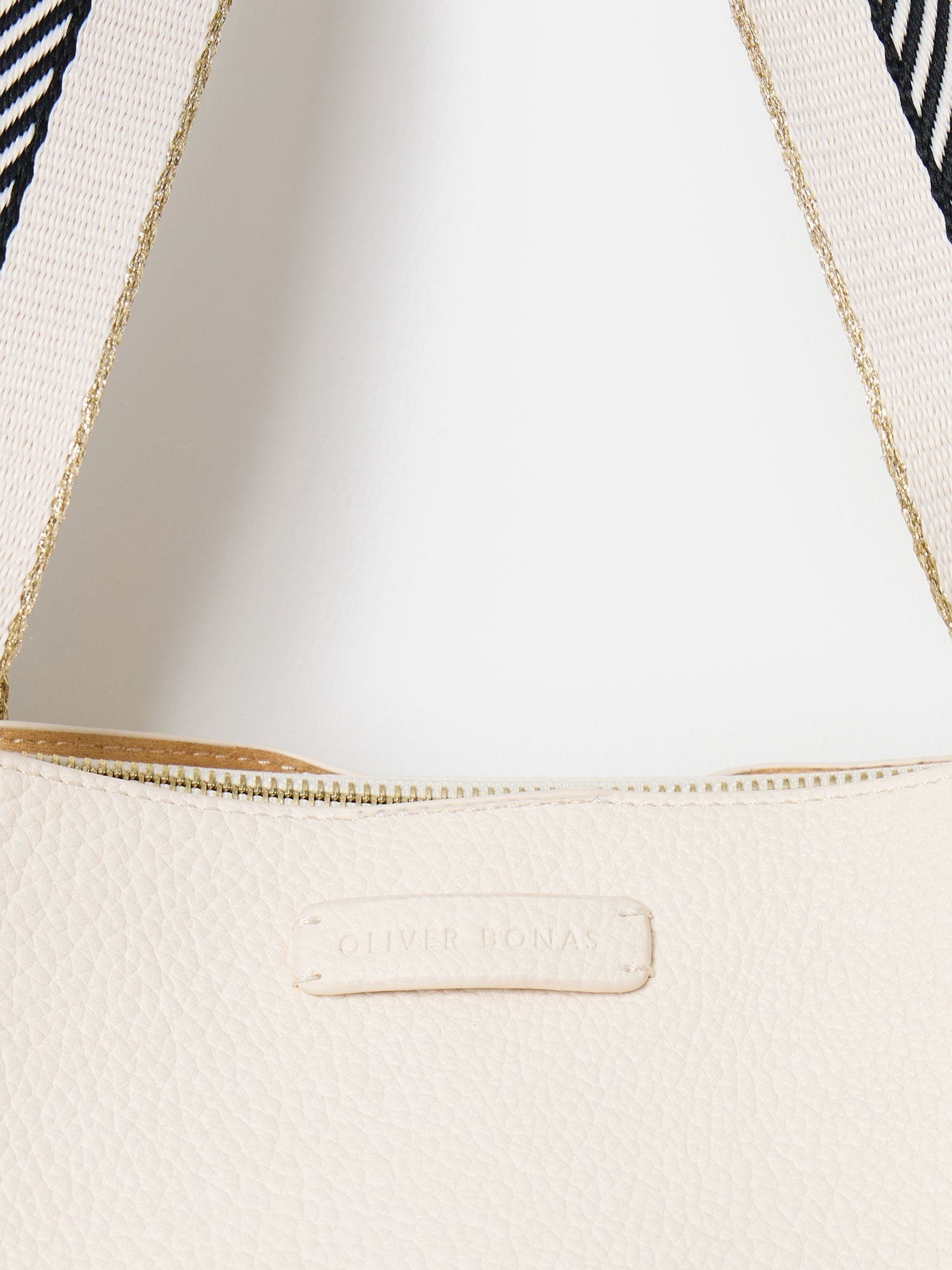 Oliver Bonas cream stripe tote bag accessory, UK version
