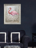 Brookpace Lascelles Flamingo print in antique frame - British product