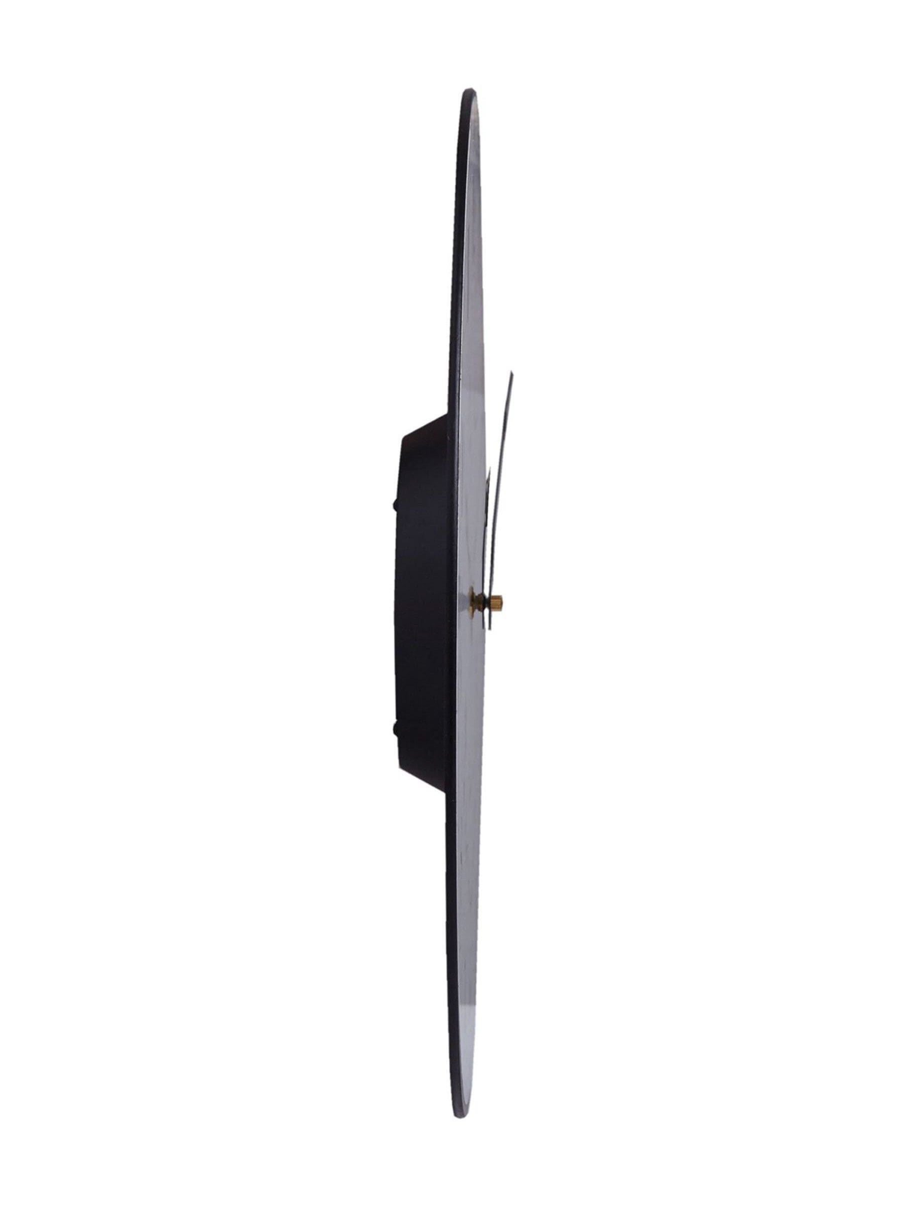 Brookpace Lascelles Black Station Wall Clock with Seconds Hand