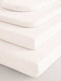 2 Pack Ecru Cream 100% Cotton Jersey Baby Fitted Sheets