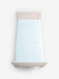White 100% cotton jersey baby fitted sheets 2 pack, imported from the UK