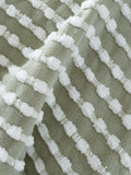 Catherine Lansfield Green Stab Stitch Throw