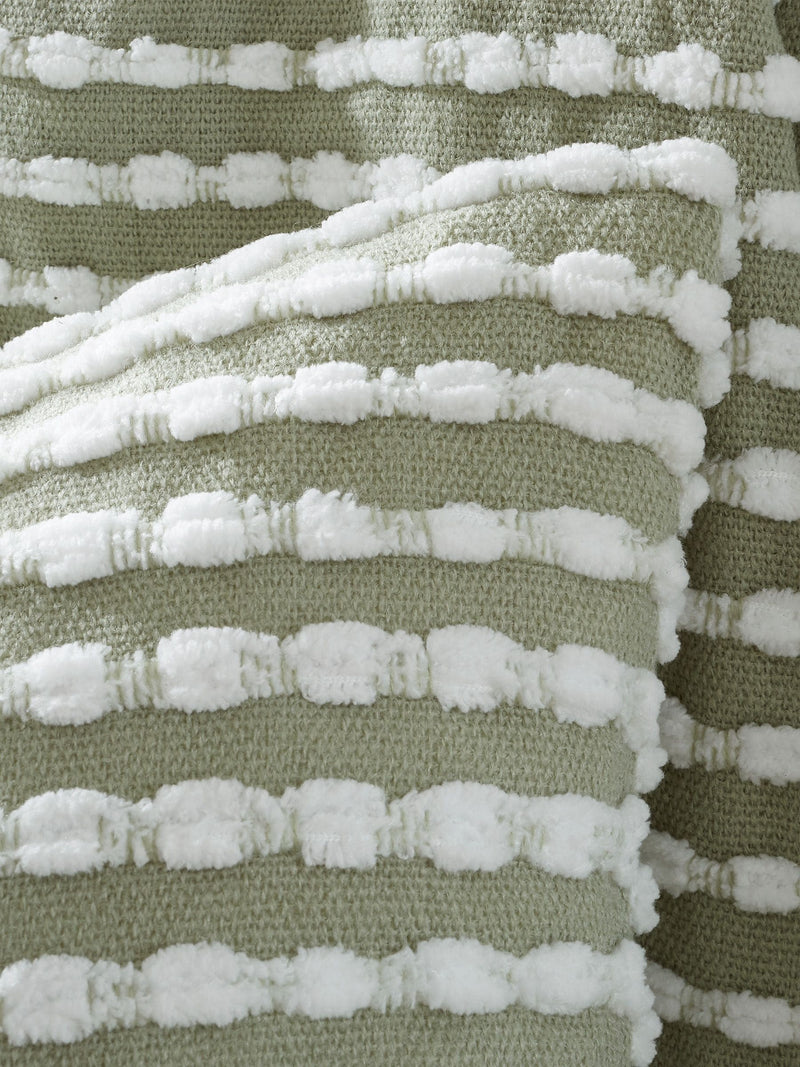 Catherine Lansfield green stab stitch cushion, UK version