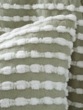 Catherine Lansfield green stab stitch cushion, UK version