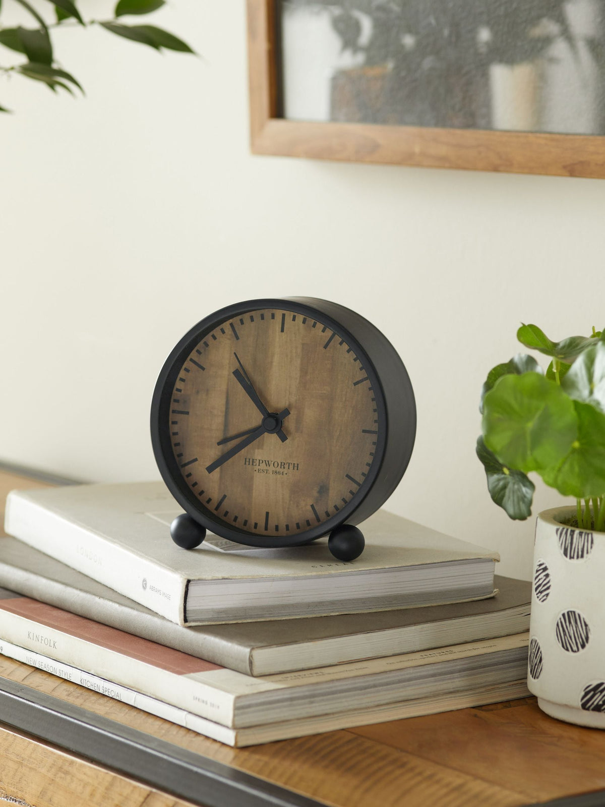 Black Bronx mini alarm clock - British product