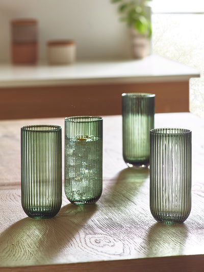 Next Hollis Clear Tumbler Glasses Set of 4- Buy online at McGrocer