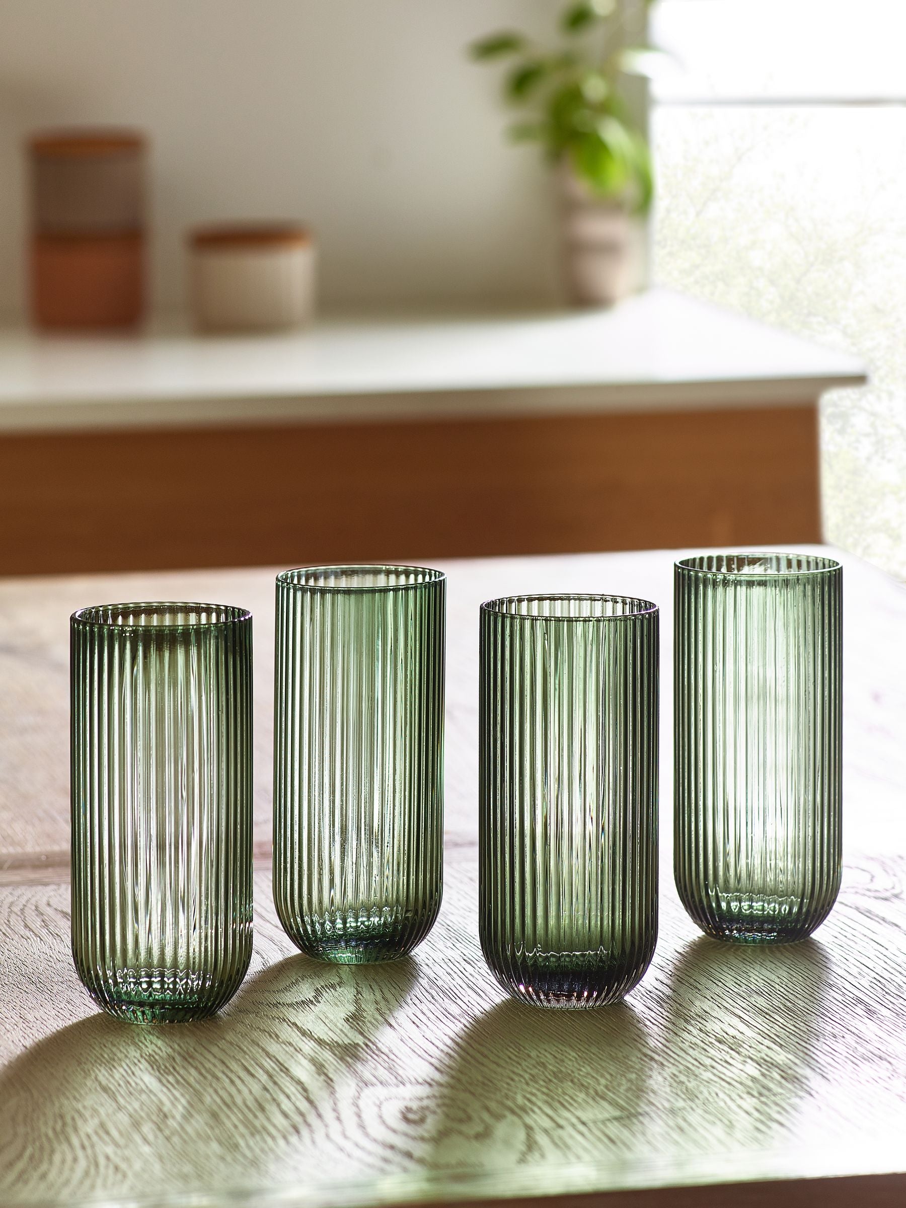 Hollis clear glass tumblers set of 4 - British product