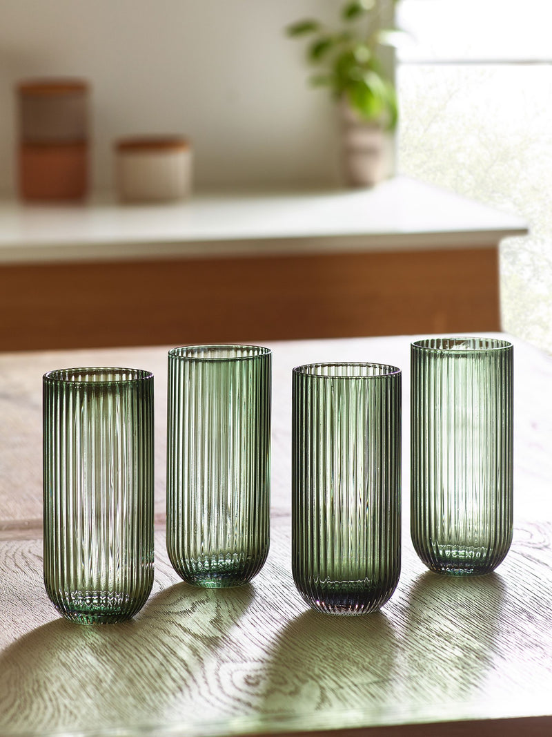 Hollis clear glass tumblers set of 4 - British product