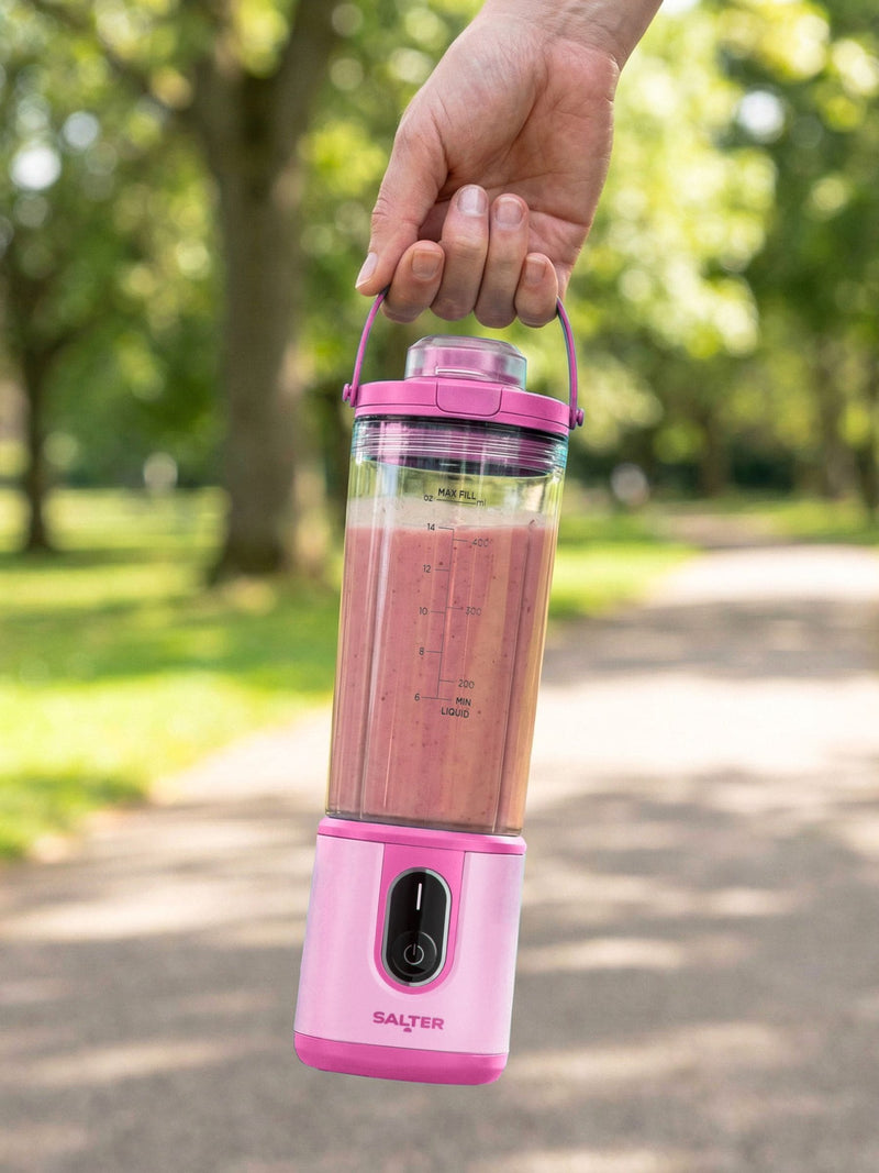 Salter Pink Actiboost portable blender 450ml (British brand)