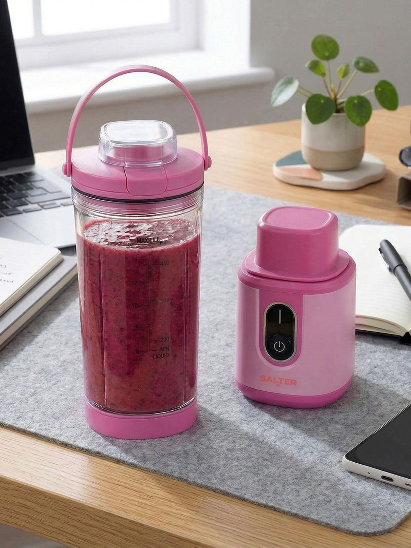 Salter Pink Actiboost portable blender 450ml (British brand)