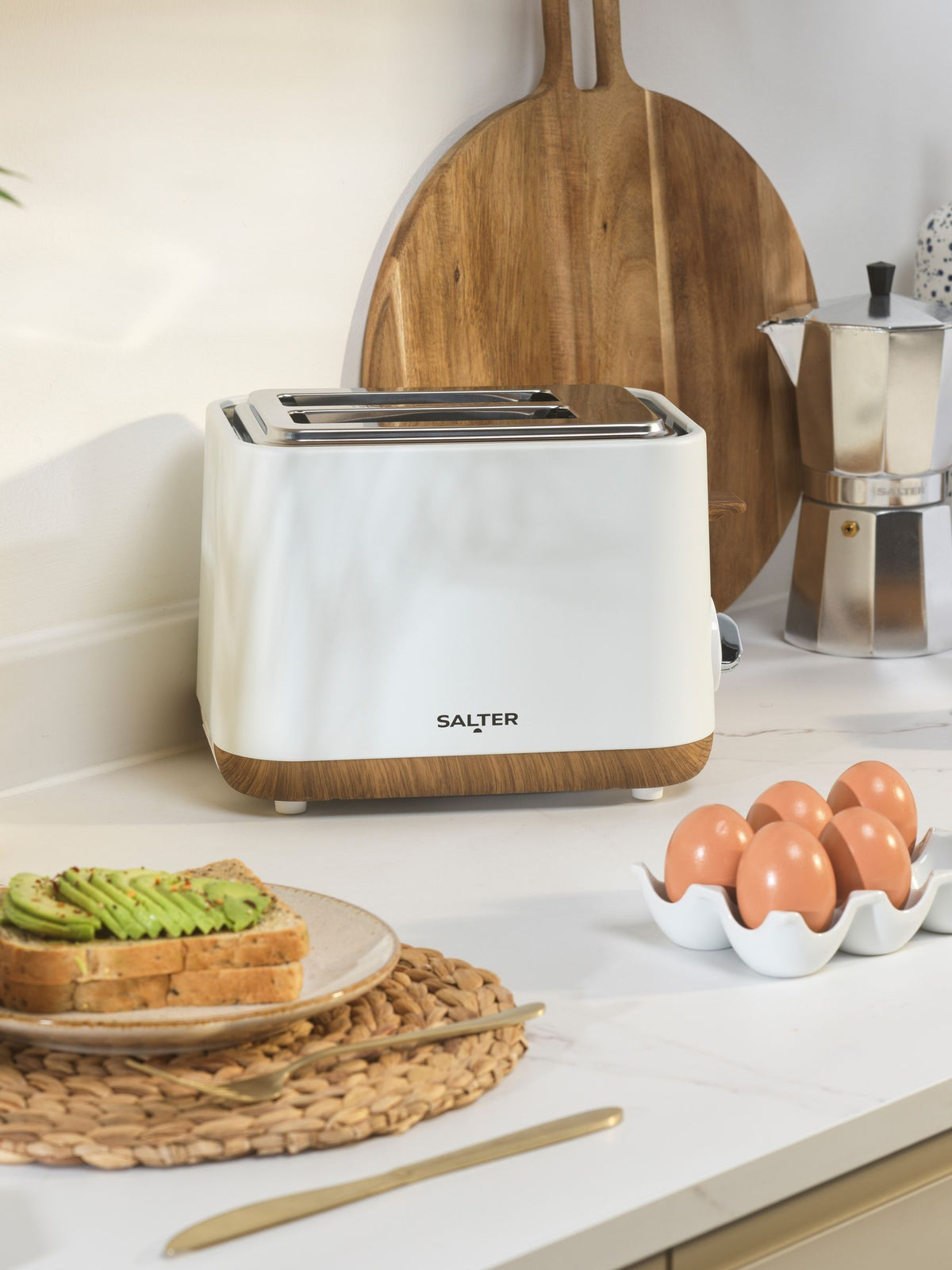 Salter White Toronto 2-Slice Toaster (British brand)