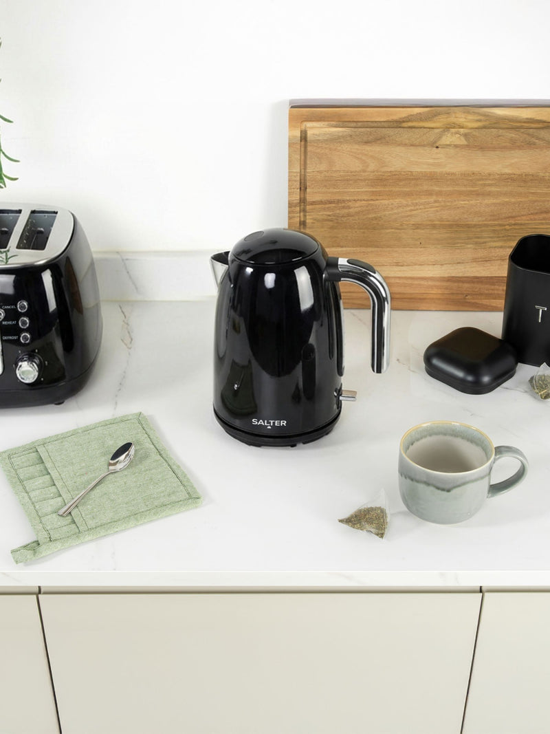 Salter Black Boston Kettle 1 litre (British brand)