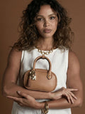 Luella Grey Ruthanna Mini Bowler bag tan brown - British product