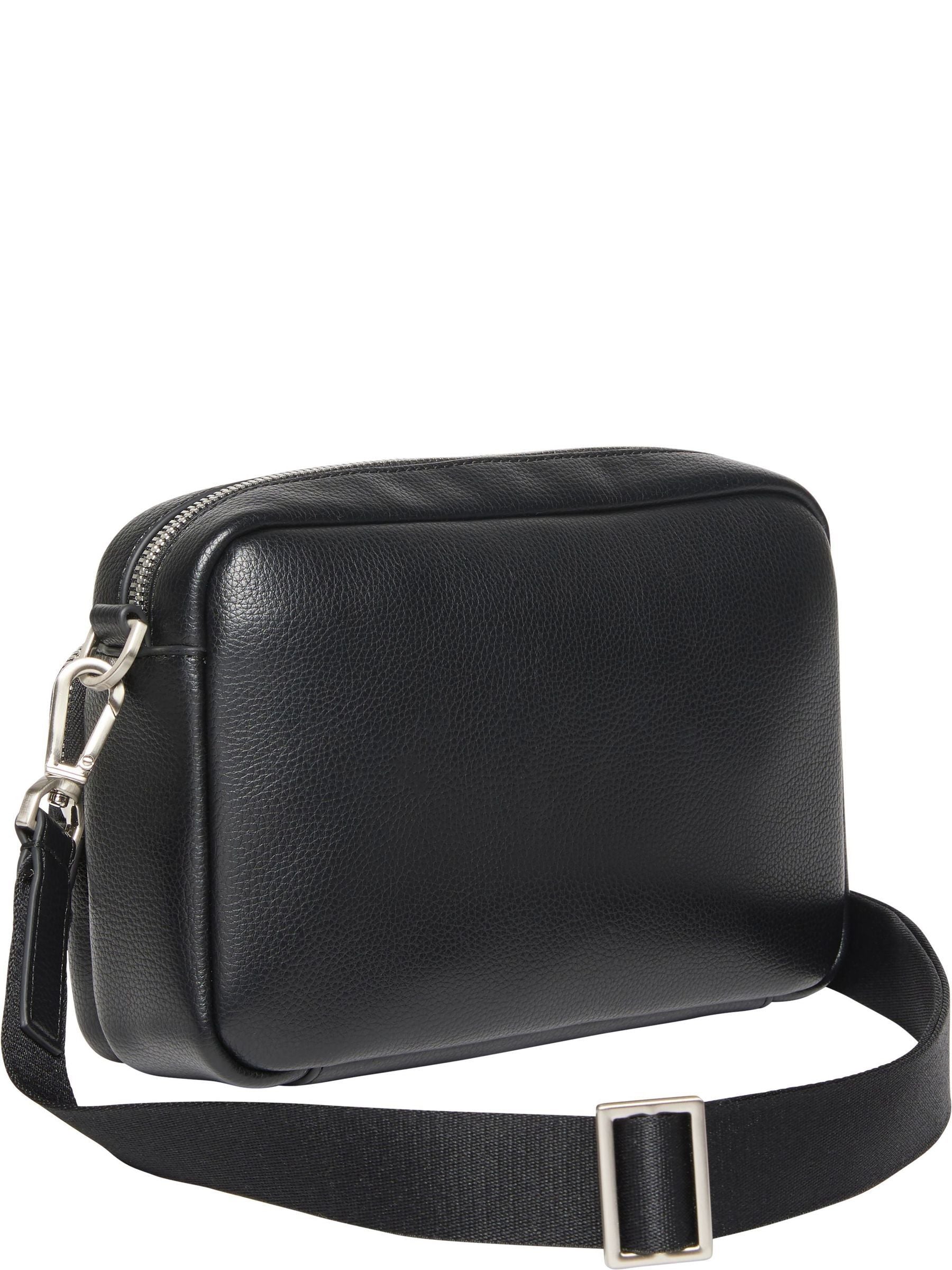 Calvin Klein black pebbled crossbody camera bag (British brand)