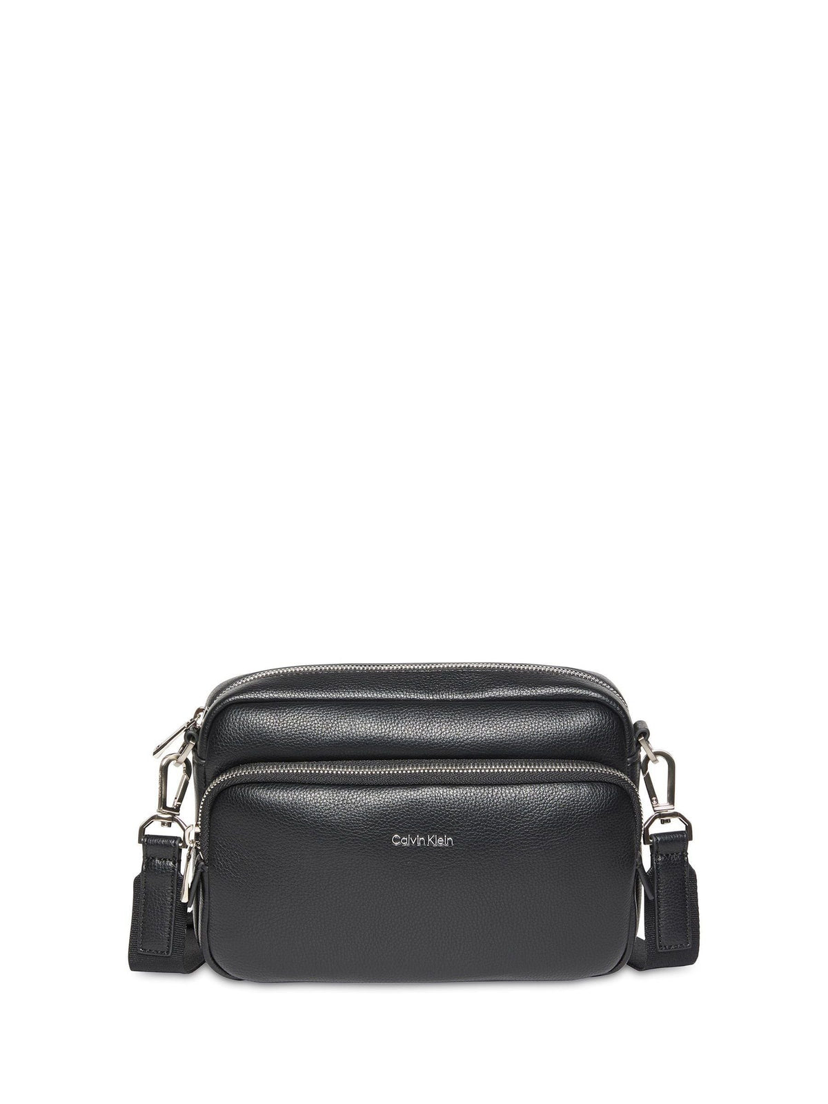 Calvin Klein black pebbled crossbody camera bag (British brand)