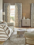 Natural Collection velvet palm leaf eyelet curtains, UK version