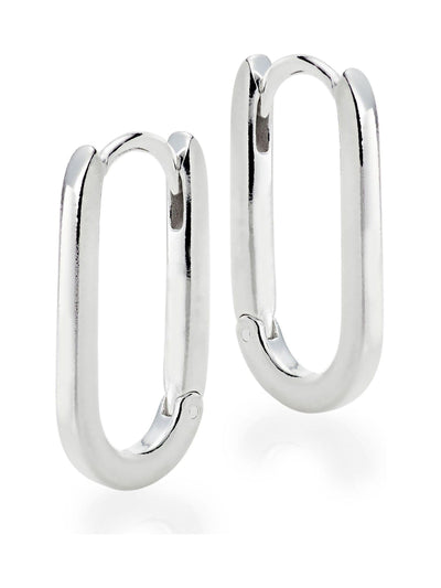 Rektangulære øredobber i sterlingsølv 2 mm x 10 mm