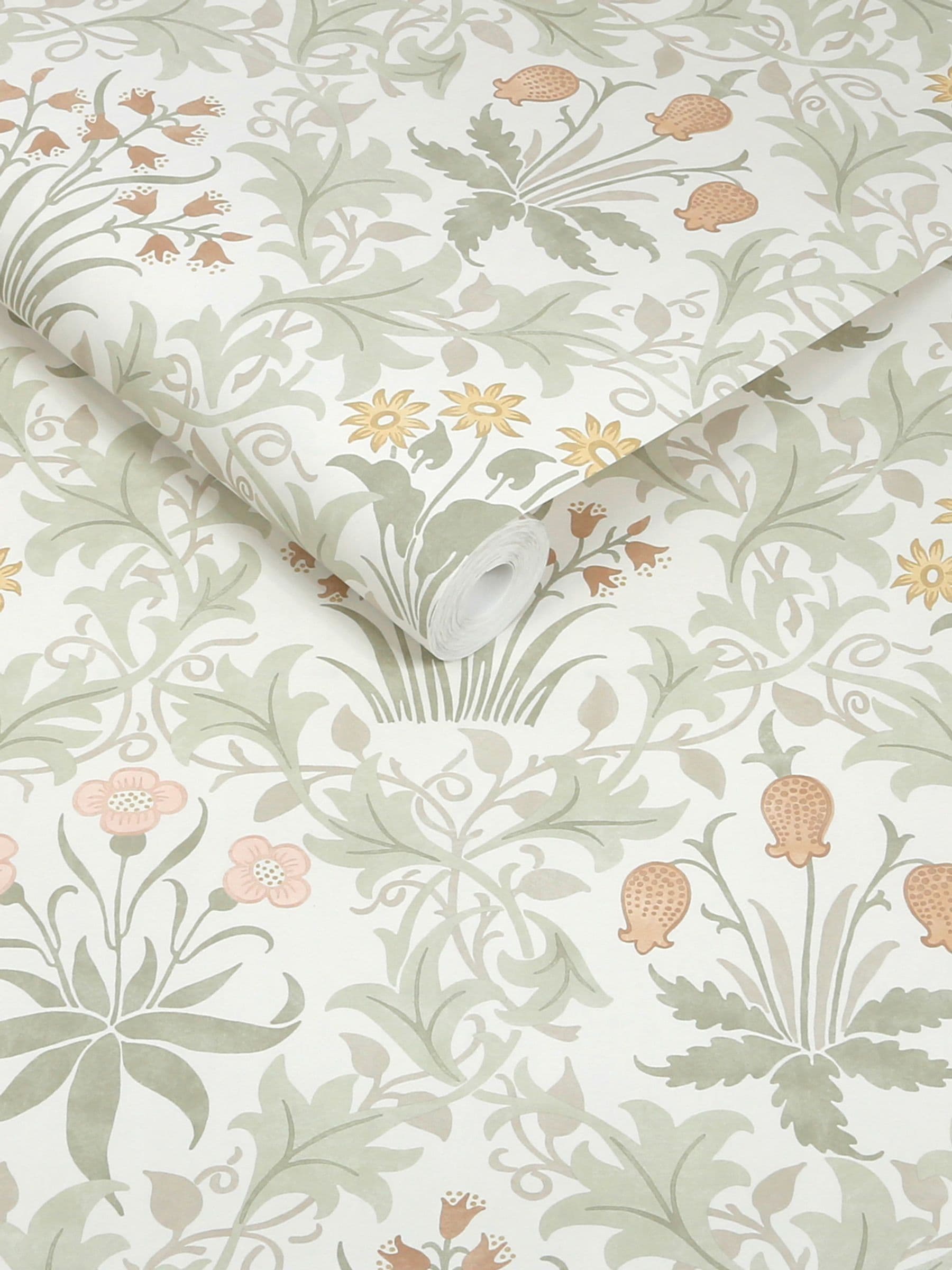 William Morris Celandine A4 wallpaper sample (British brand)