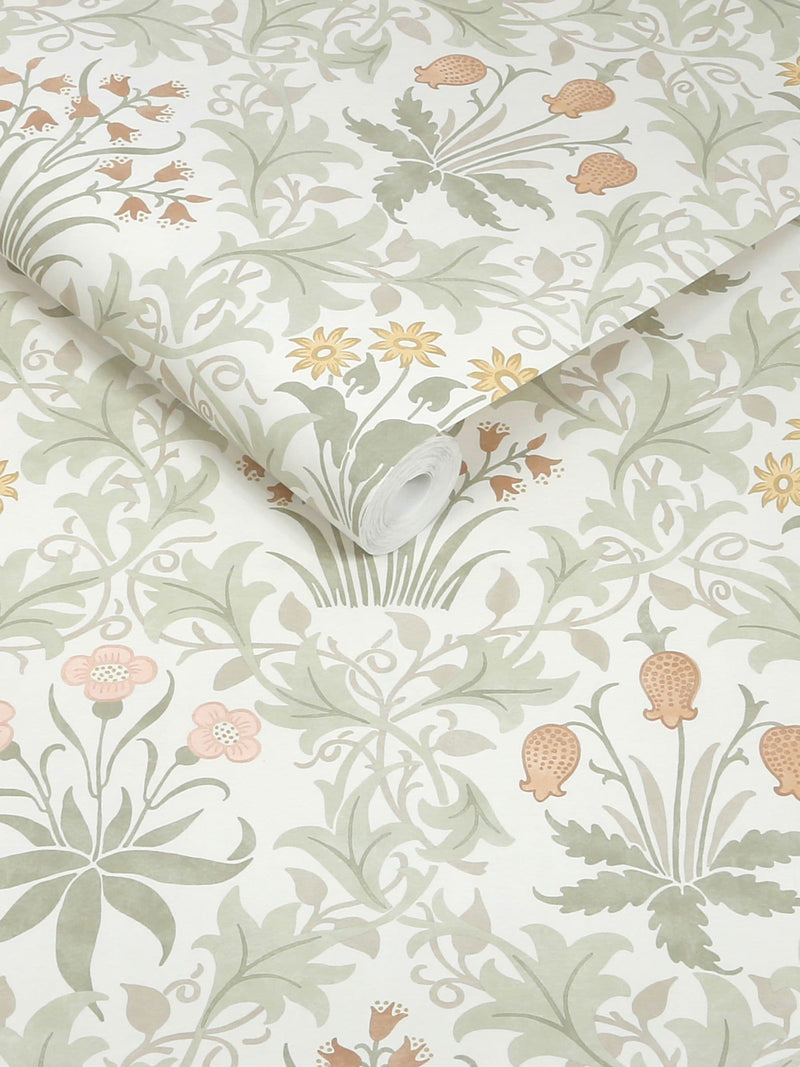 William Morris Celandine A4 wallpaper sample (British brand)