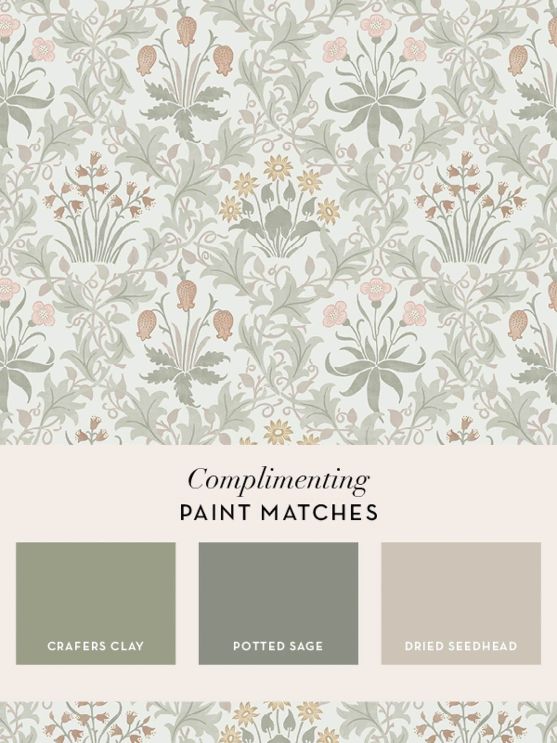 William Morris Celandine A4 wallpaper sample (British brand)