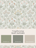William Morris Celandine A4 wallpaper sample (British brand)