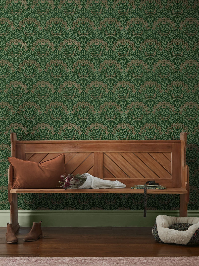 William Morris At Home Peony and Sage Michaelmas Daisy A4 Wallpaper Sample