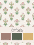 William Morris Hyacinth wallpaper sample Peony Sage A4 - British product