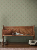 William Morris Hyacinth Flower Wallpaper Sample Peony & Sage A4