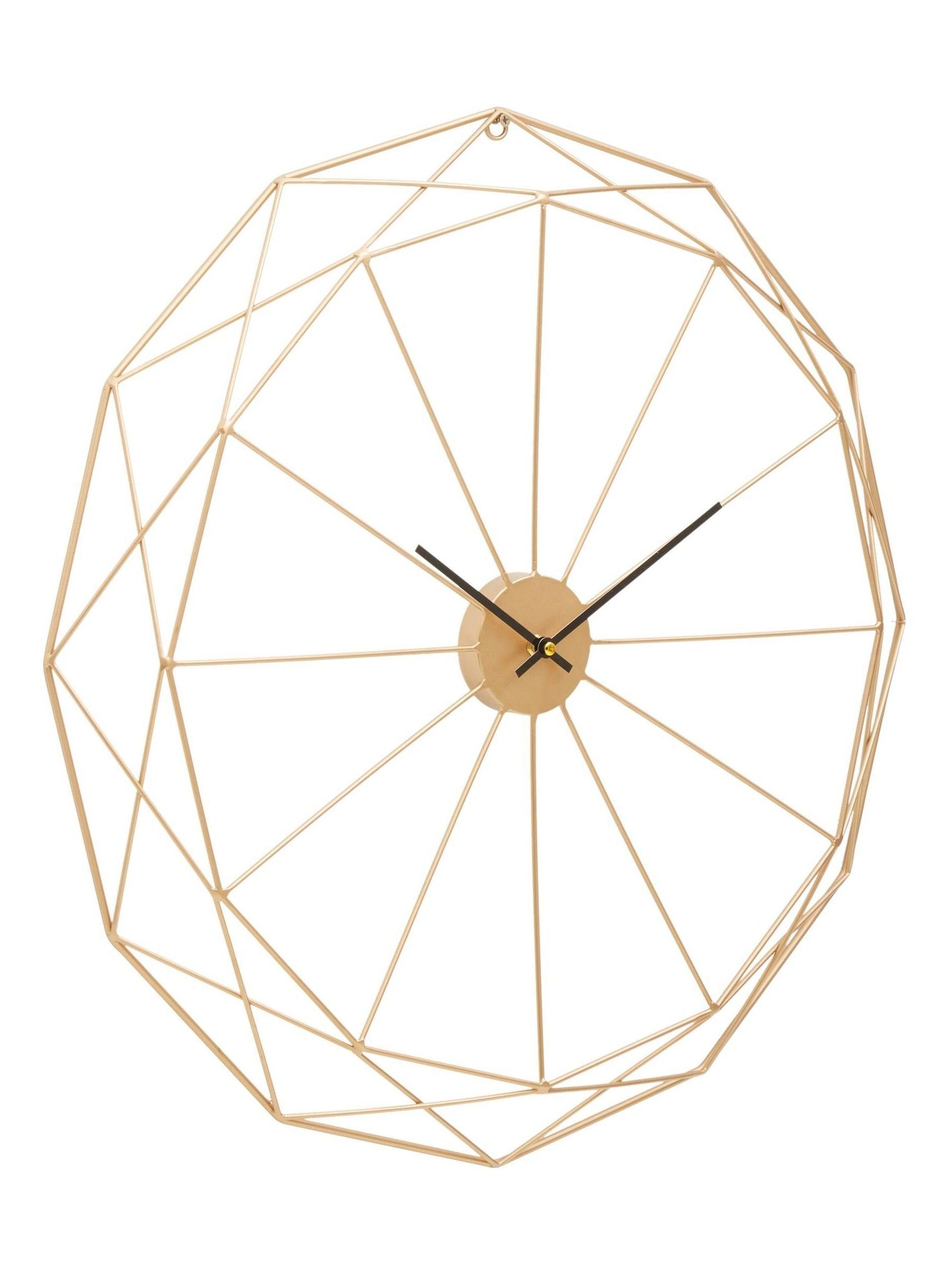 Fifty Five South Gold Genova metal wall clock 60cm - British product