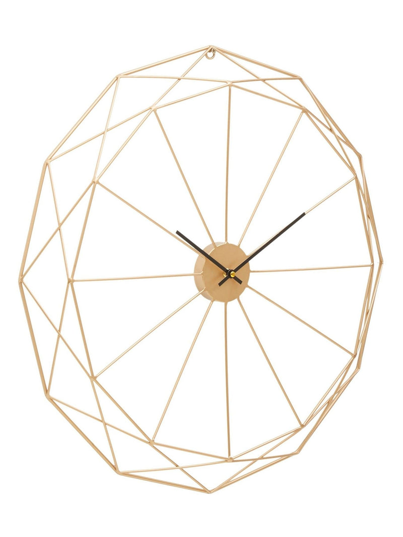 Fifty Five South Gold Genova metal wall clock 60cm - British product
