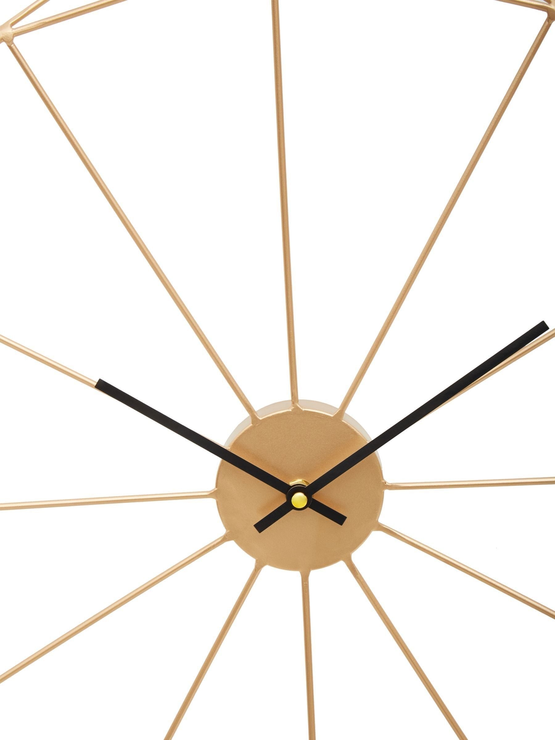Fifty Five South Gold Genova metal wall clock 60cm - British product