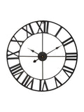 Fifty Five South Black Genova metal wall clock 60cm - British product