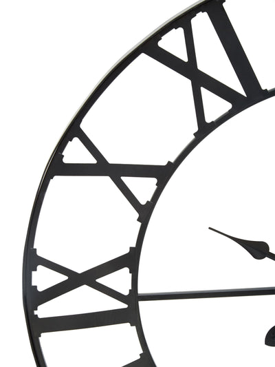 Neste Fifty Five South Svart Genova Metall Veggklokke 60cm - Kjøp online hos McGrocer
