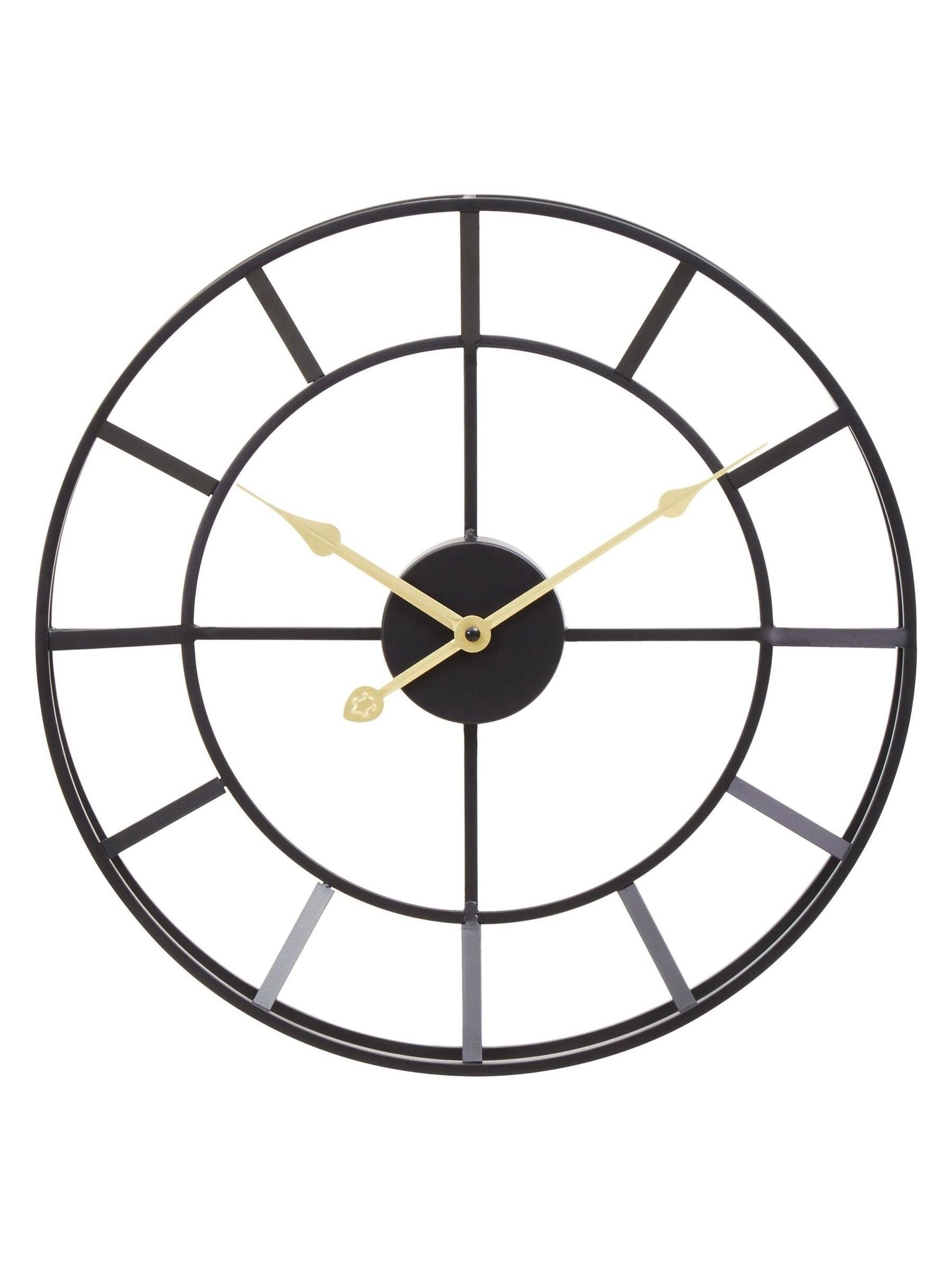 Fifty Five South Black Kent wall clock 40cm - British product