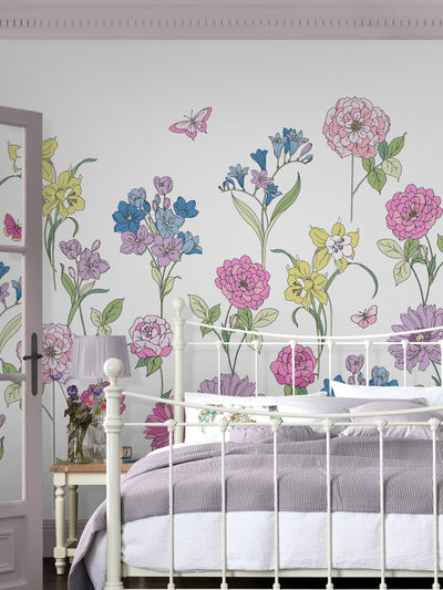 Next Laura Ashley Multi Gilly 3M Wallpaper Mural- Buy online at McGrocer