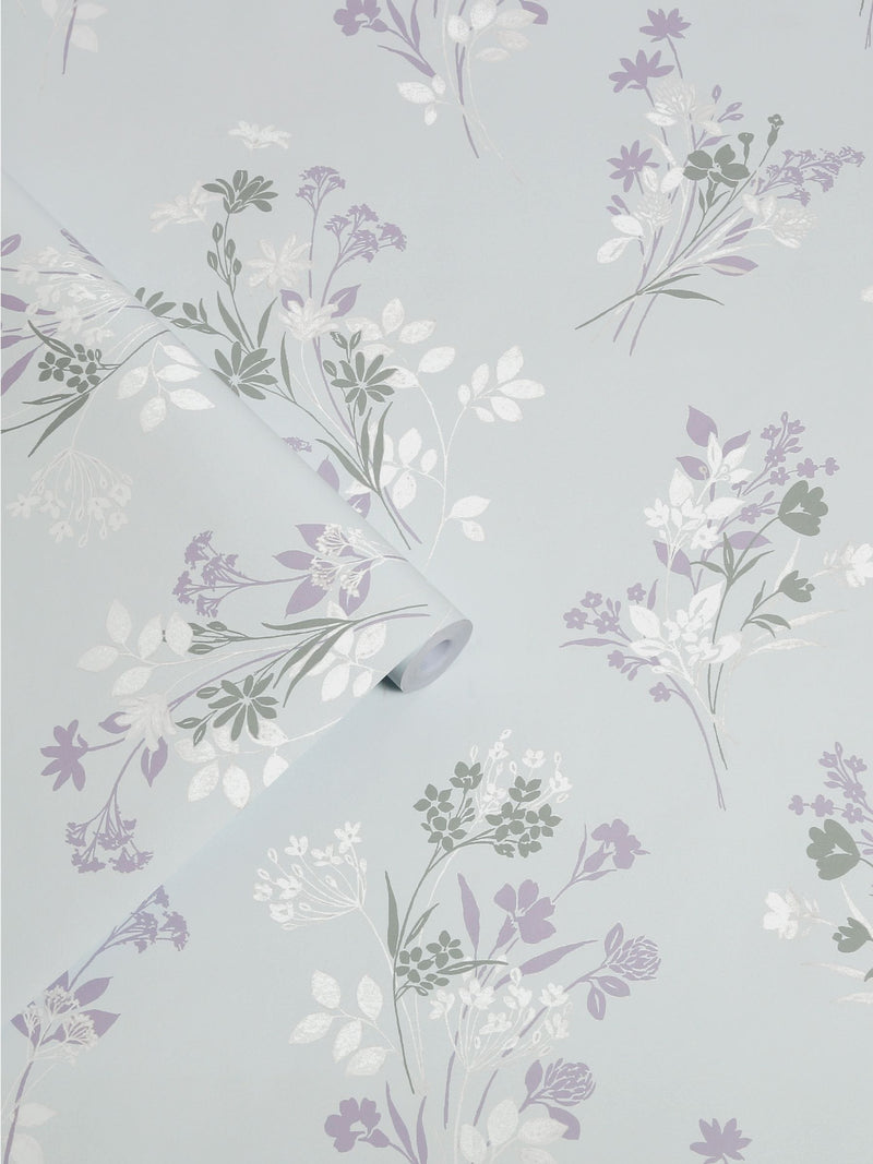 Laura Ashley wallpaper duck egg blue Igerna 10m, imported from the UK
