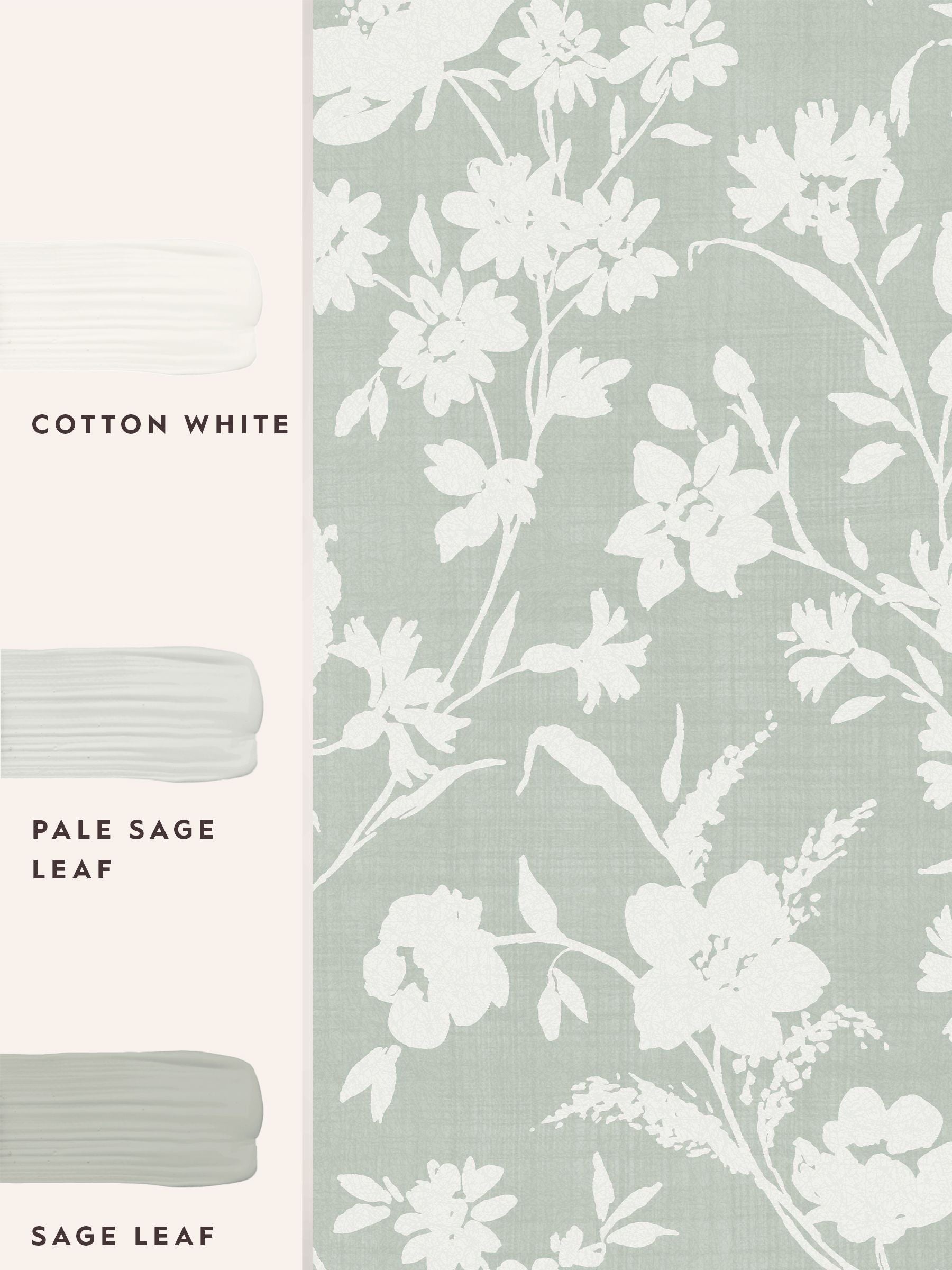Laura Ashley sage green Rye wallpaper 10m roll (British brand)