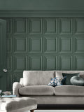 Laura Ashley Fern Green Redbrook Wood Panel 10M Wallpaper