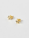 Oliver Bonas gold plated star stud earrings, imported from the UK