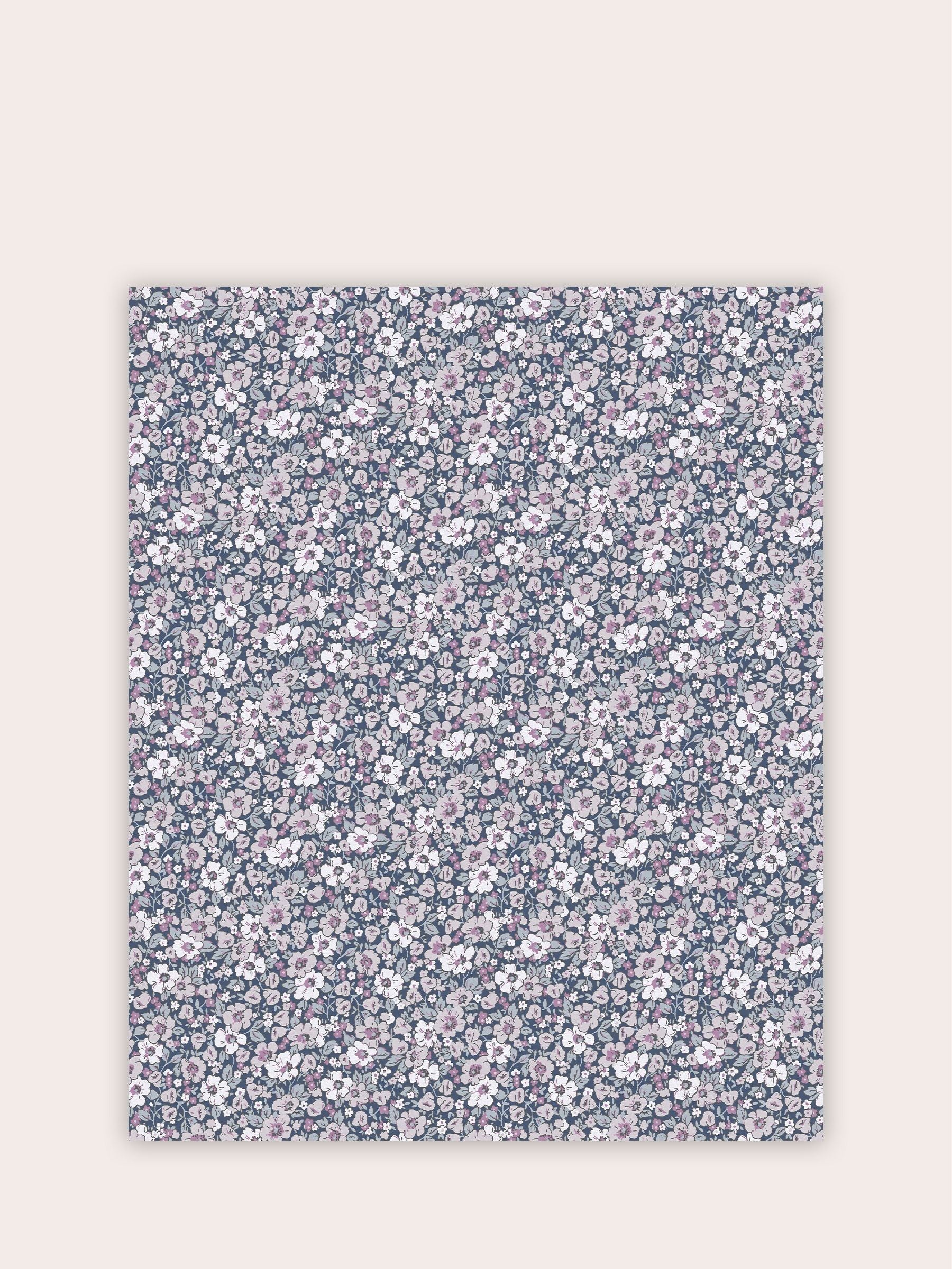 Laura Ashley Purple Libby A4 wallpaper sample (British brand)