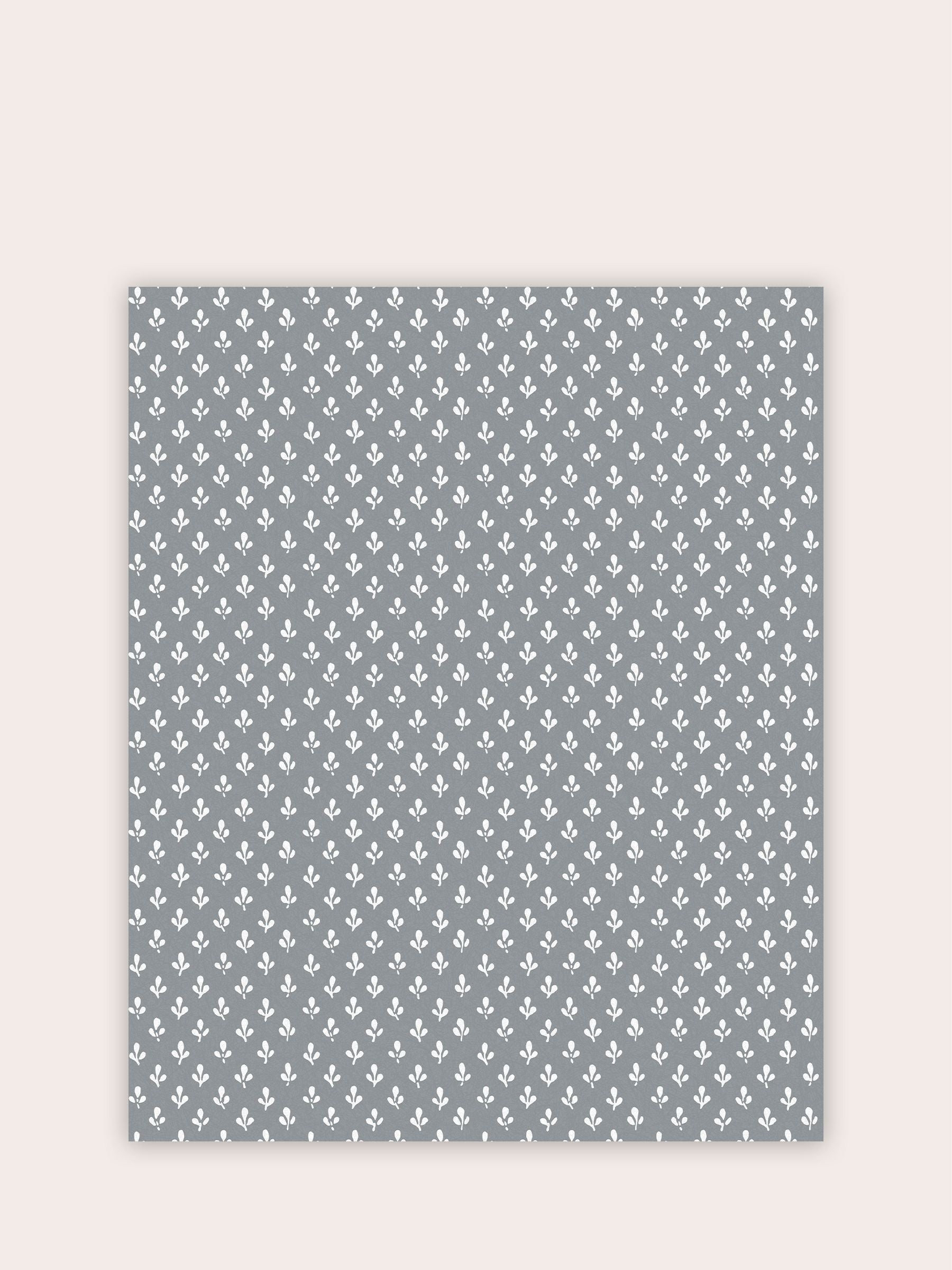 Laura Ashley wallpaper sample Slate Grey Trefoil A4 - British product