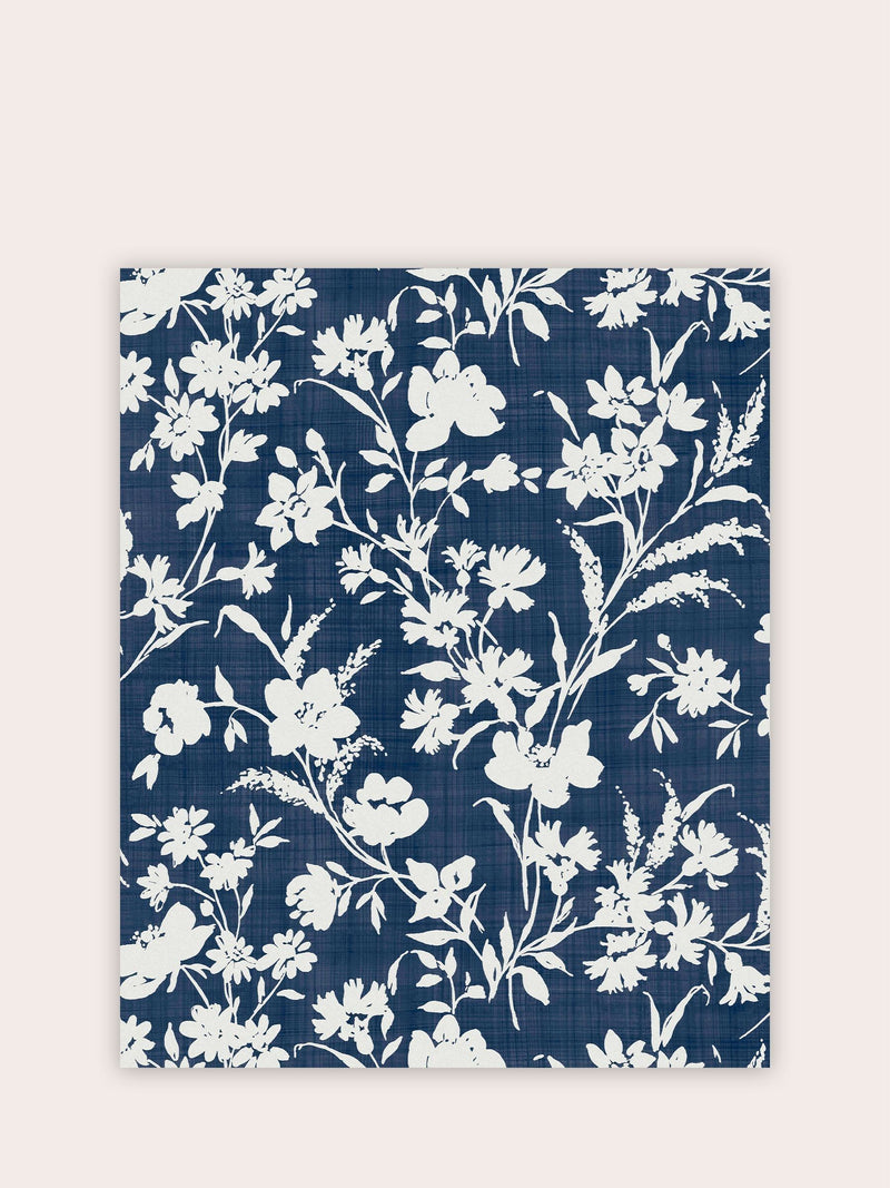 Laura Ashley wallpaper sample Midnight Seaspray Blue Rye A4 - British product