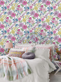 Échantillon de papier peint Laura Ashley Multi Gilly - Produit britannique