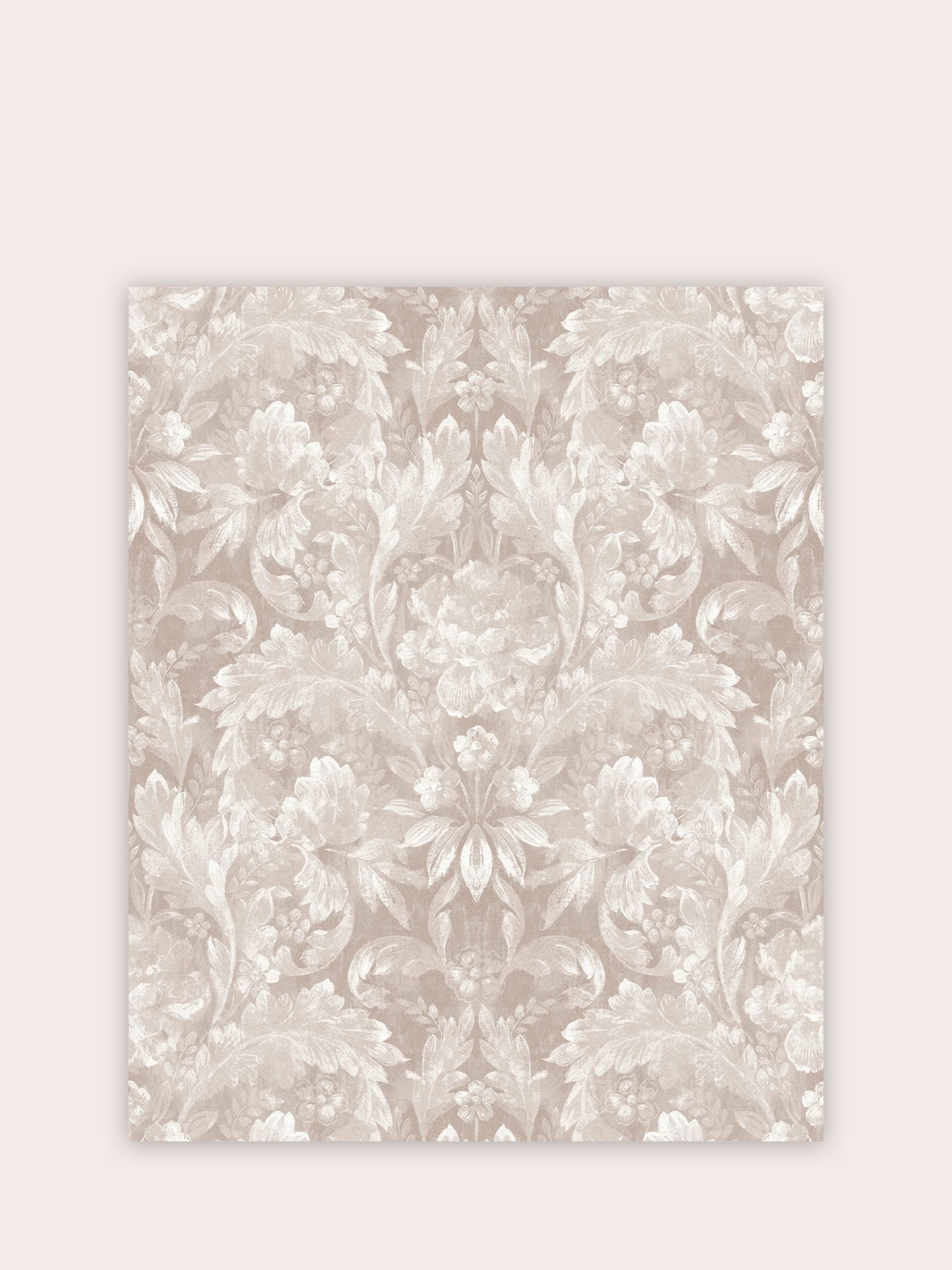 Laura Ashley Dove Grey Apolline A4 Wallpaper Sample Wallpaper Sample