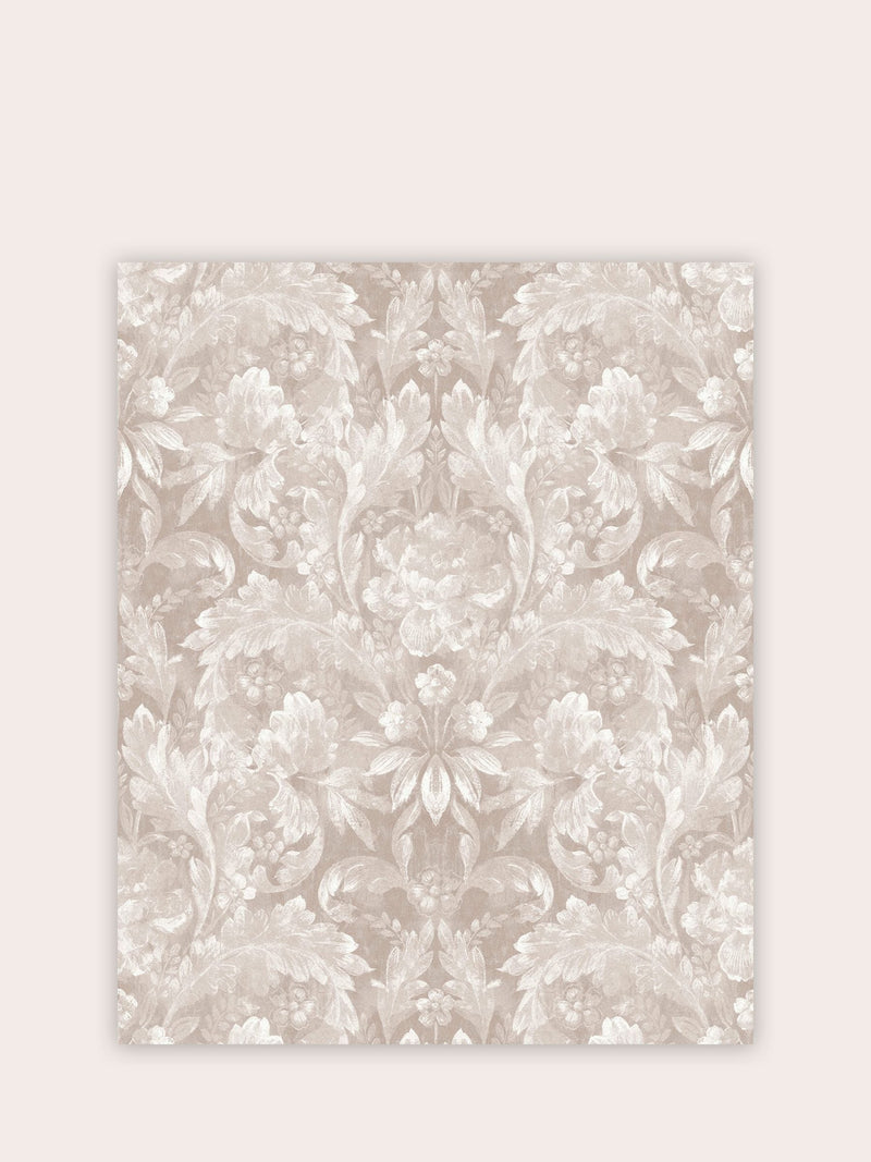 Laura Ashley Dove Grey Apolline A4 Wallpaper Sample Wallpaper Sample