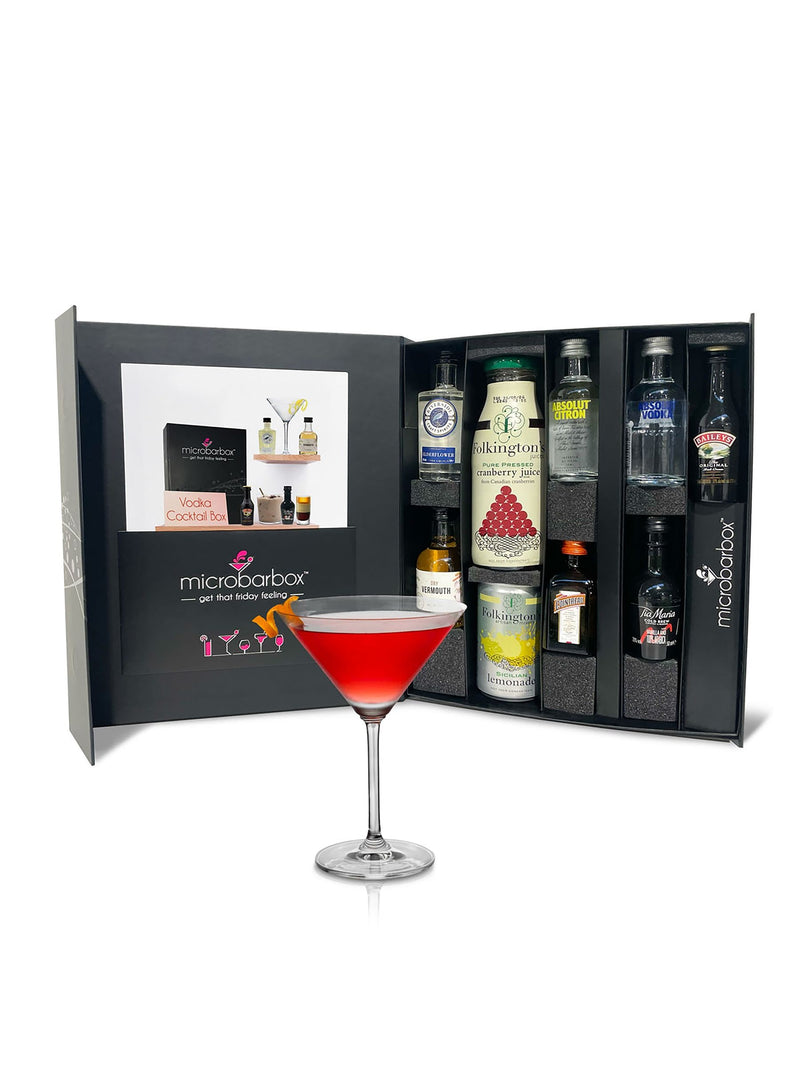 MicroBarBox Vodka Cocktail Set in Premium Gift Box